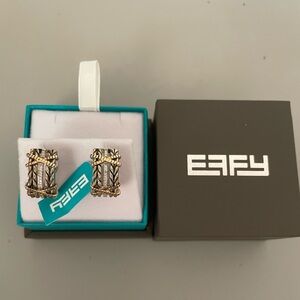 Effy 18K Yellow Gold & Diamond Earrings